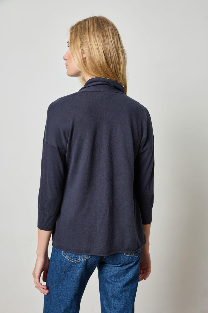 Easy Open Cardigan - Navy