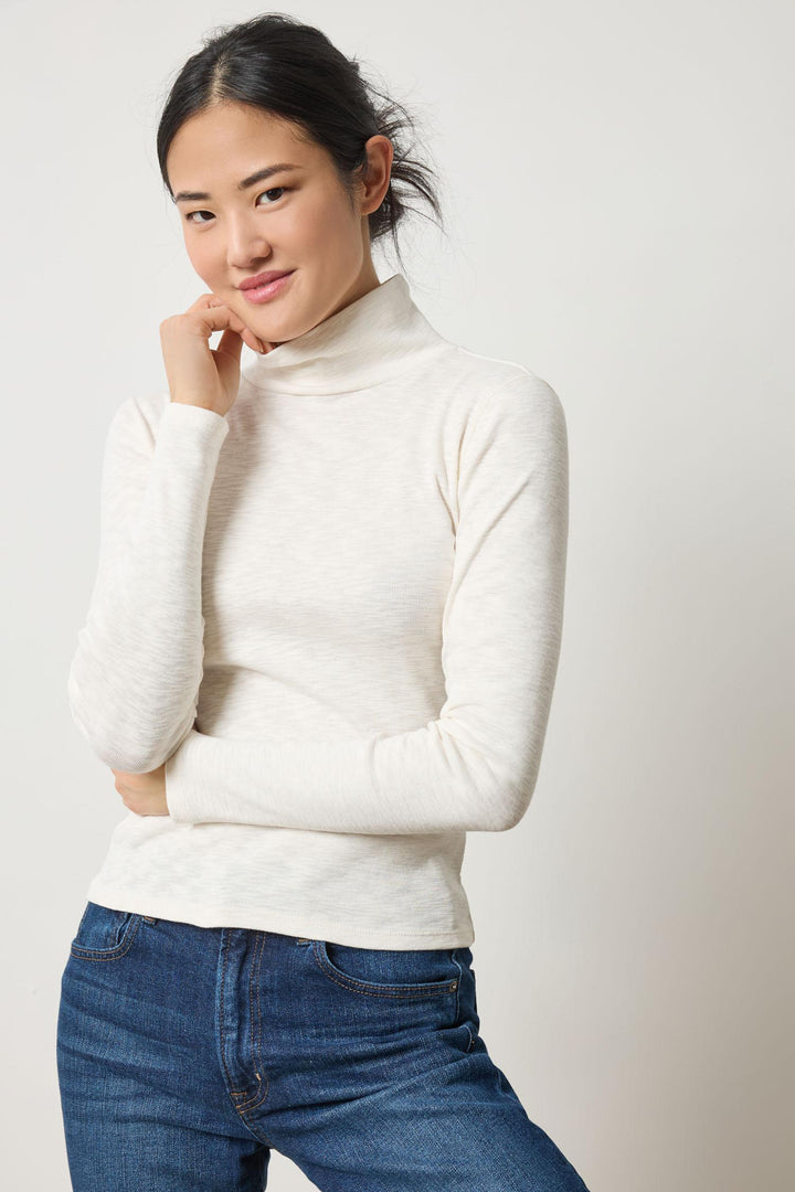 Rib Slub Turtleneck