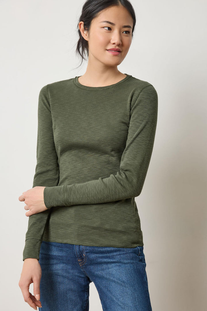 Ribslub Long Sleeve Crew