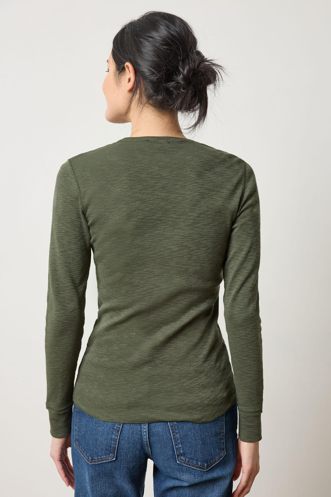 Ribslub Long Sleeve Crew