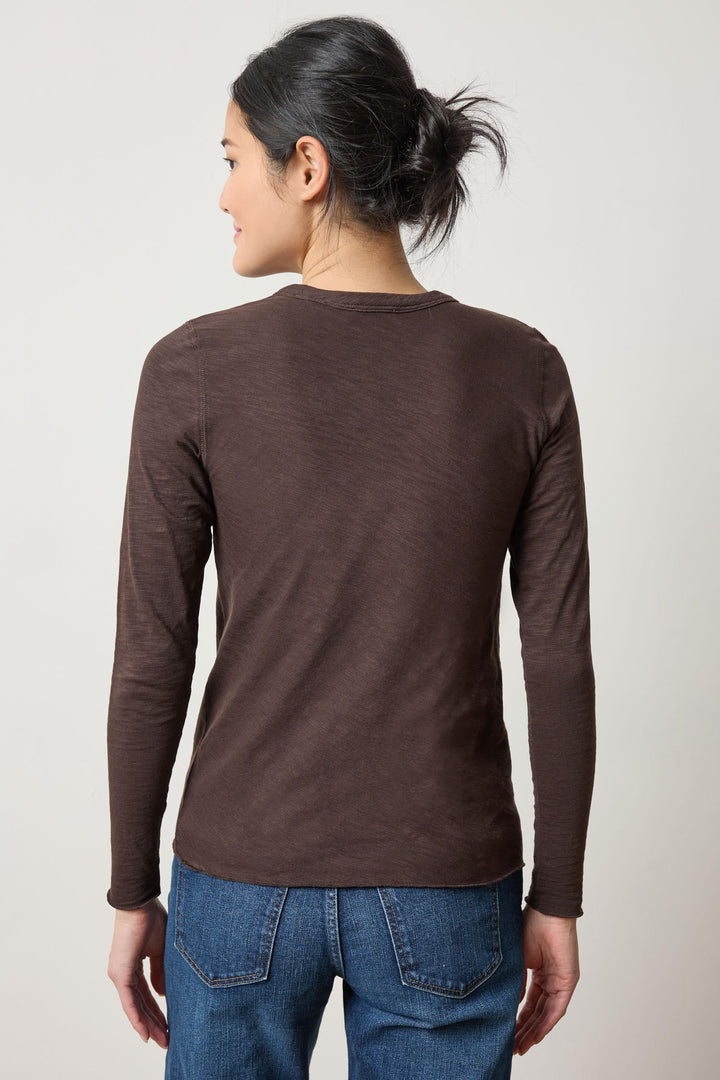 Long Sleeve Bias Crewneck
