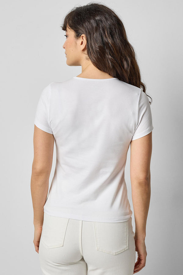Short Sleeve Crewneck Tee - White