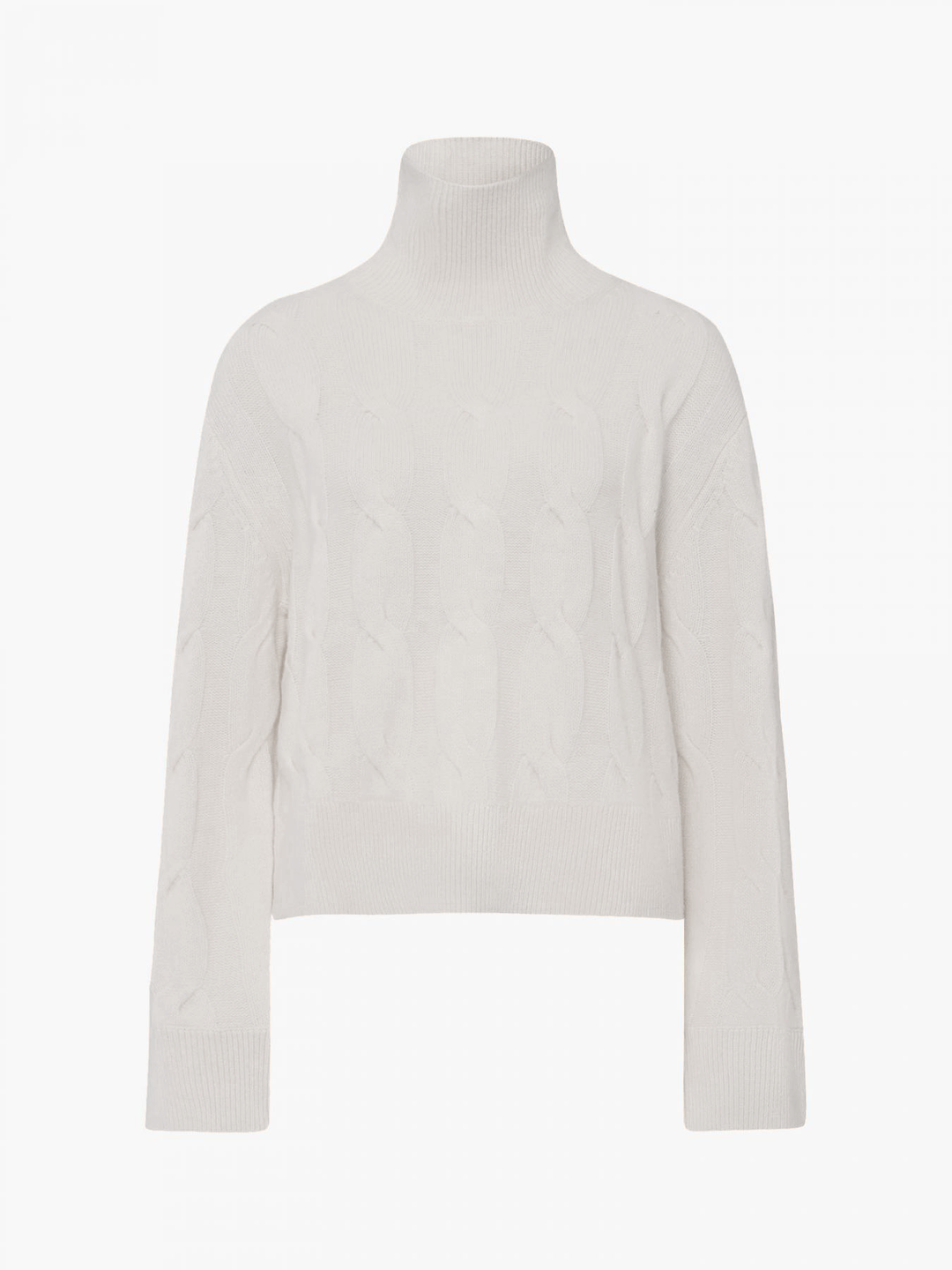 Pullover in Cable Knit - White