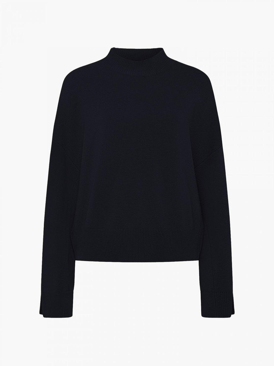 Pullover With Seam Details - Navy