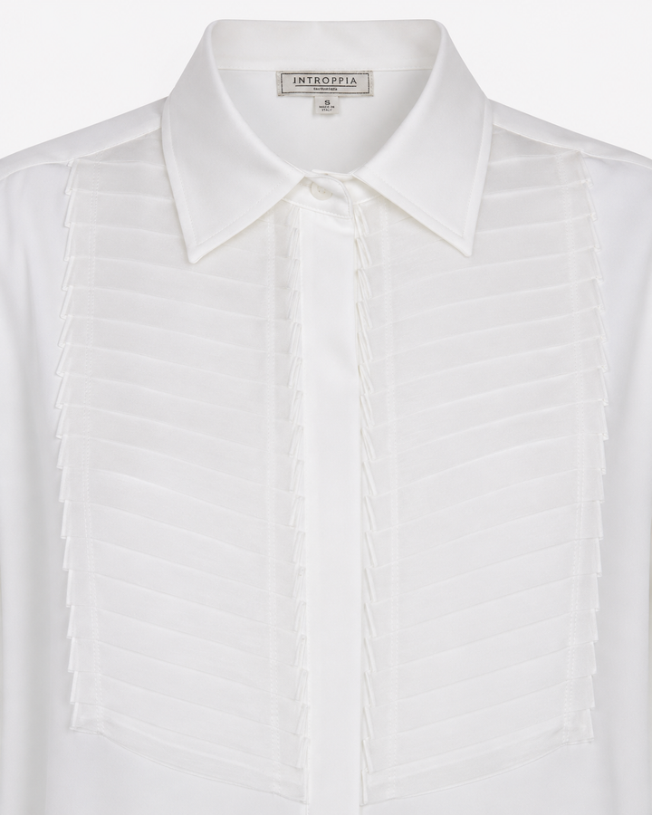 Caterina Tuxedo Shirt - Ivory