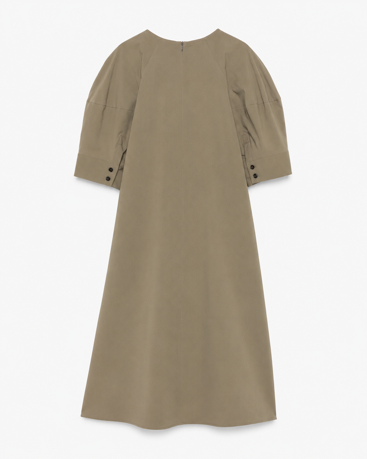 Lee Puff Sleeve Dress - Chocolate