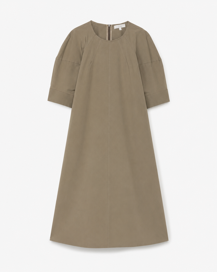 Lee Puff Sleeve Dress - Chocolate