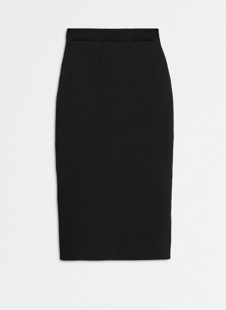 Crepe Knit Pencil Skirt