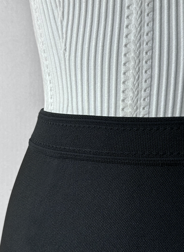 Crepe Knit Pencil Skirt