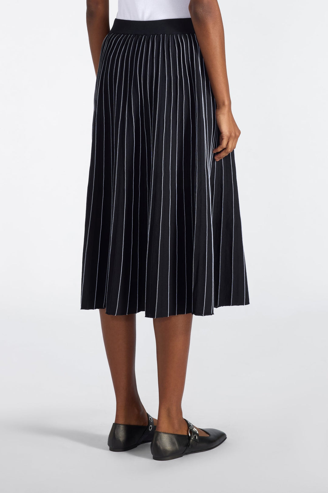 Eglitta Pleated Knit Skirt