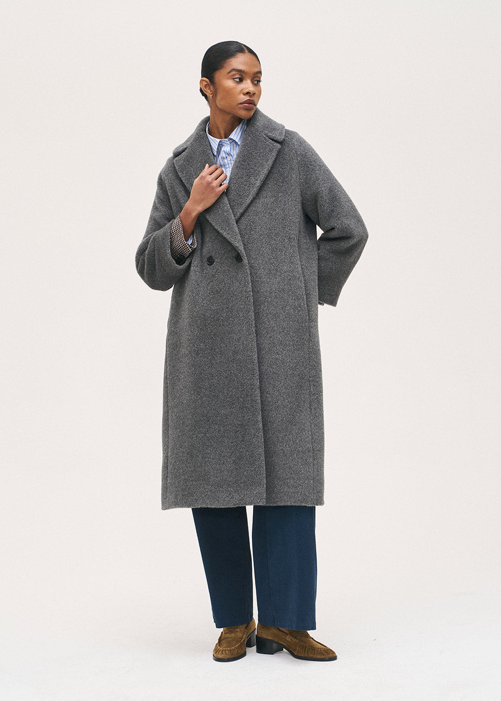 ジャケット・アウター yunCLANE LONG SHAGGY LADY MAXI COAT Amazon.com: YUNZSXJY Women's Winter Coat Solid Color Over