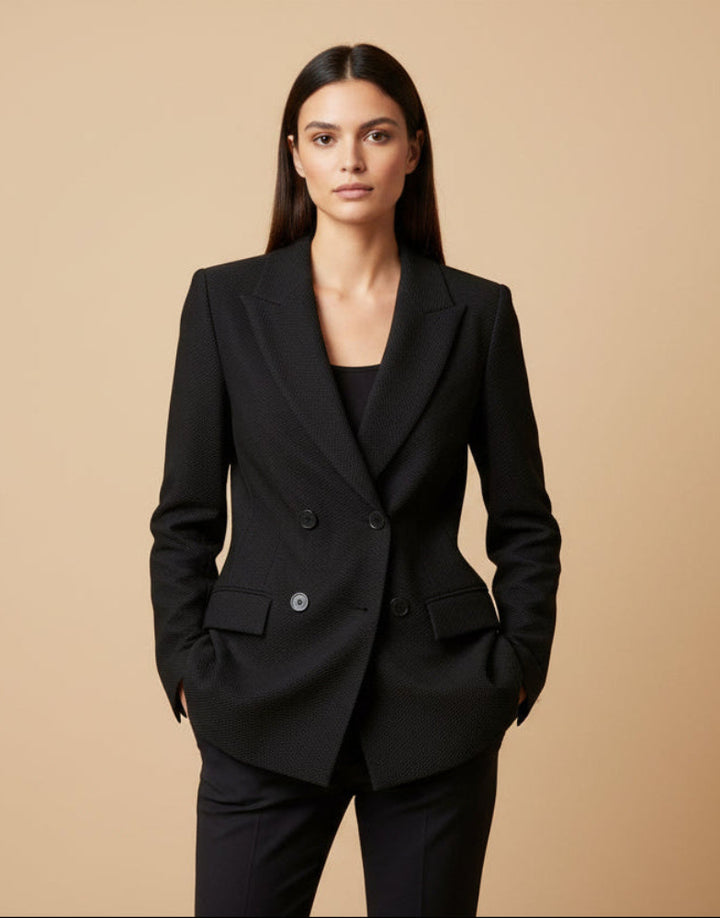 Tailored Double-Breasted Blazer