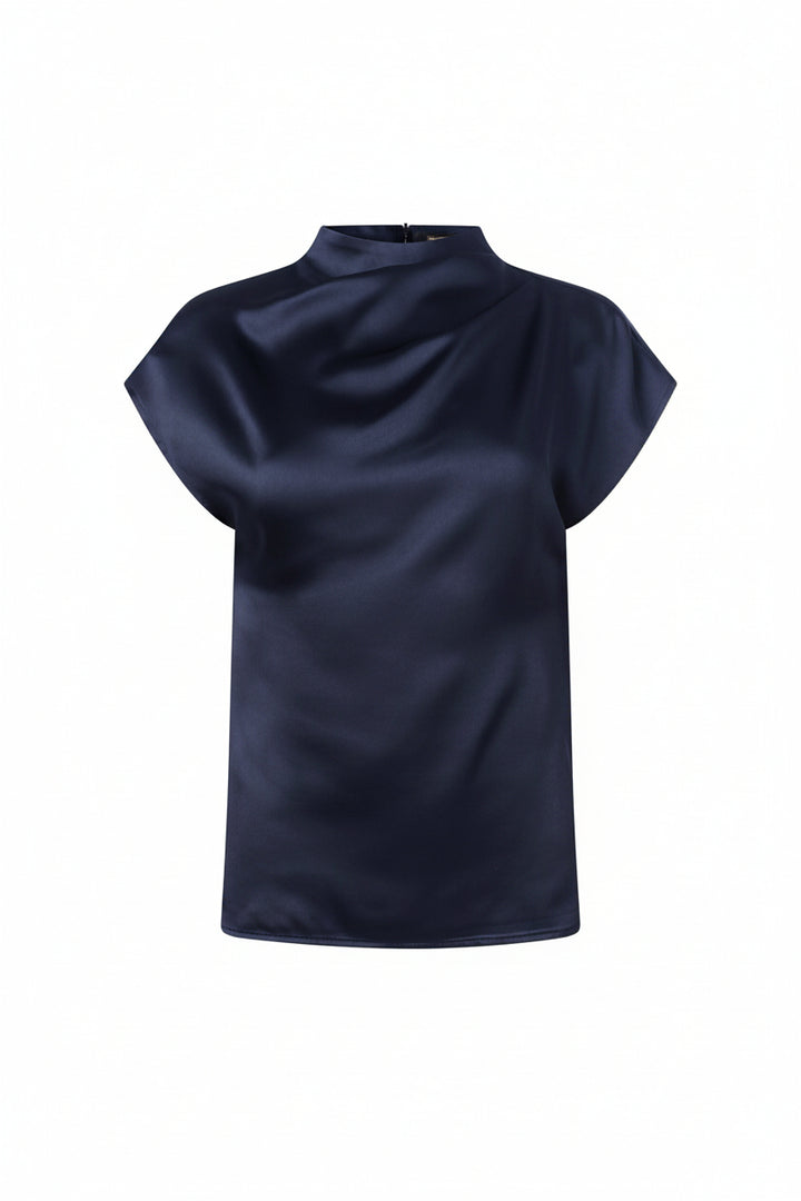 Satin Pleated Top