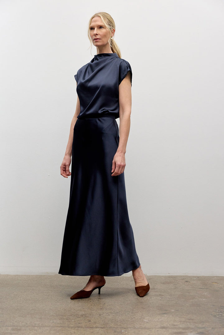 Satin Pleated Top