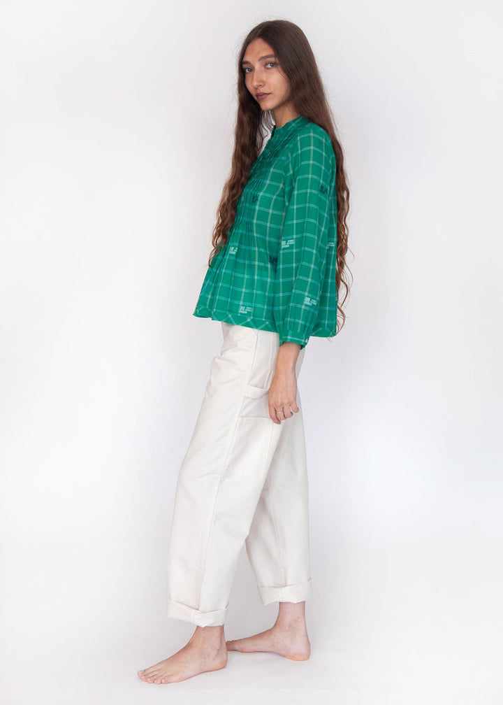 Alma Check Jamdani Top