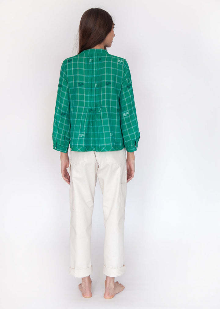 Alma Check Jamdani Top