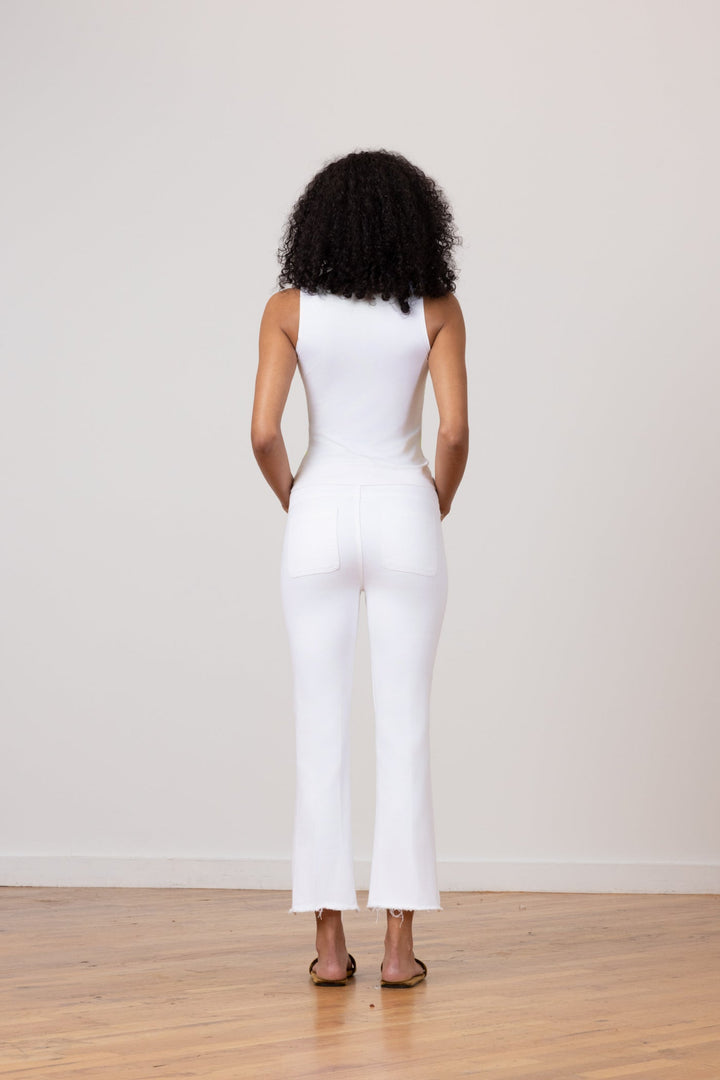Stitch White Denim