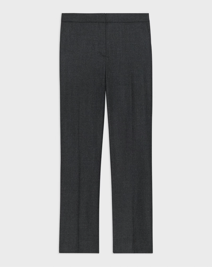 Slim-Straight Pant in Mélange Sleek Flannel