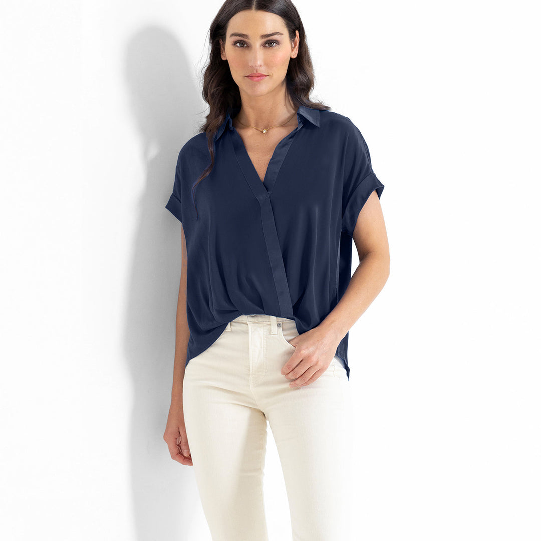 Go Cross Paths Sleeveless Shirt - Midnight