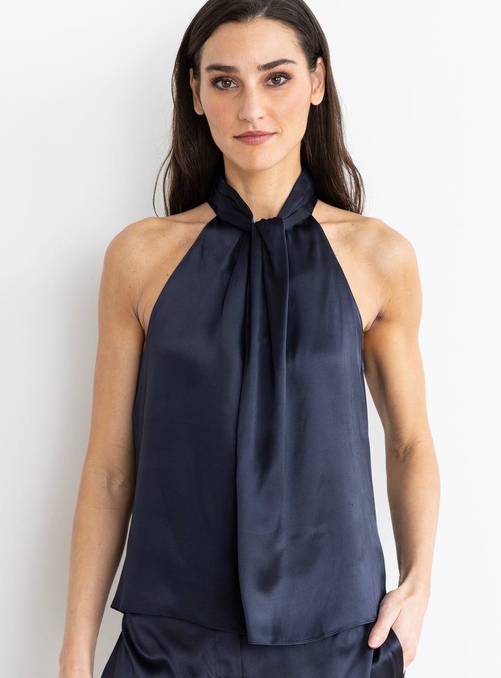 Go High Neck Halter - Midnight