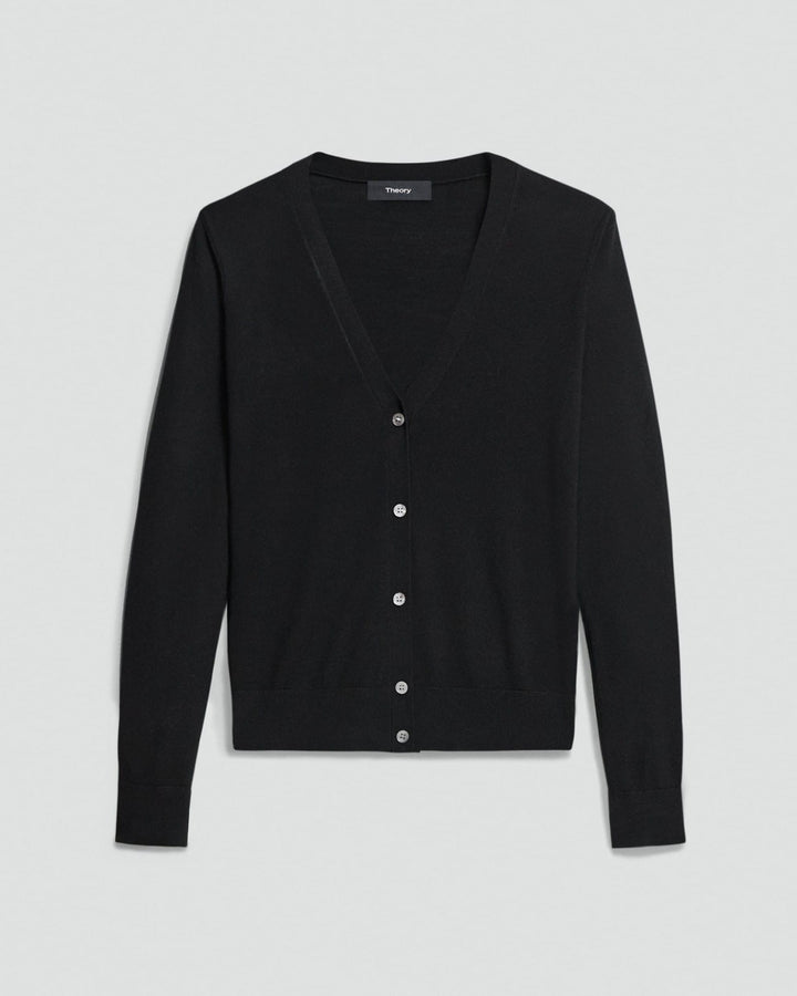 V-Neck Cardigan in Regal Wool