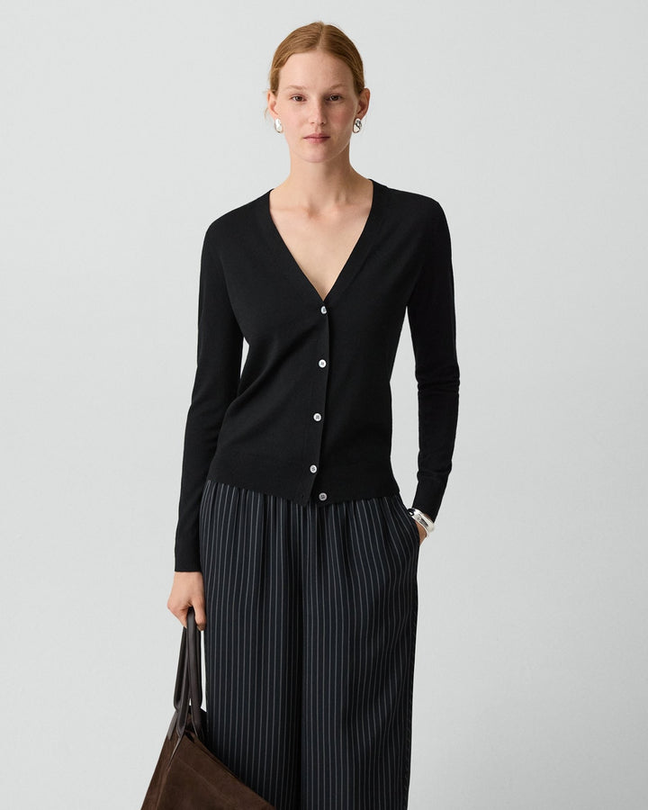 V-Neck Cardigan in Regal Wool