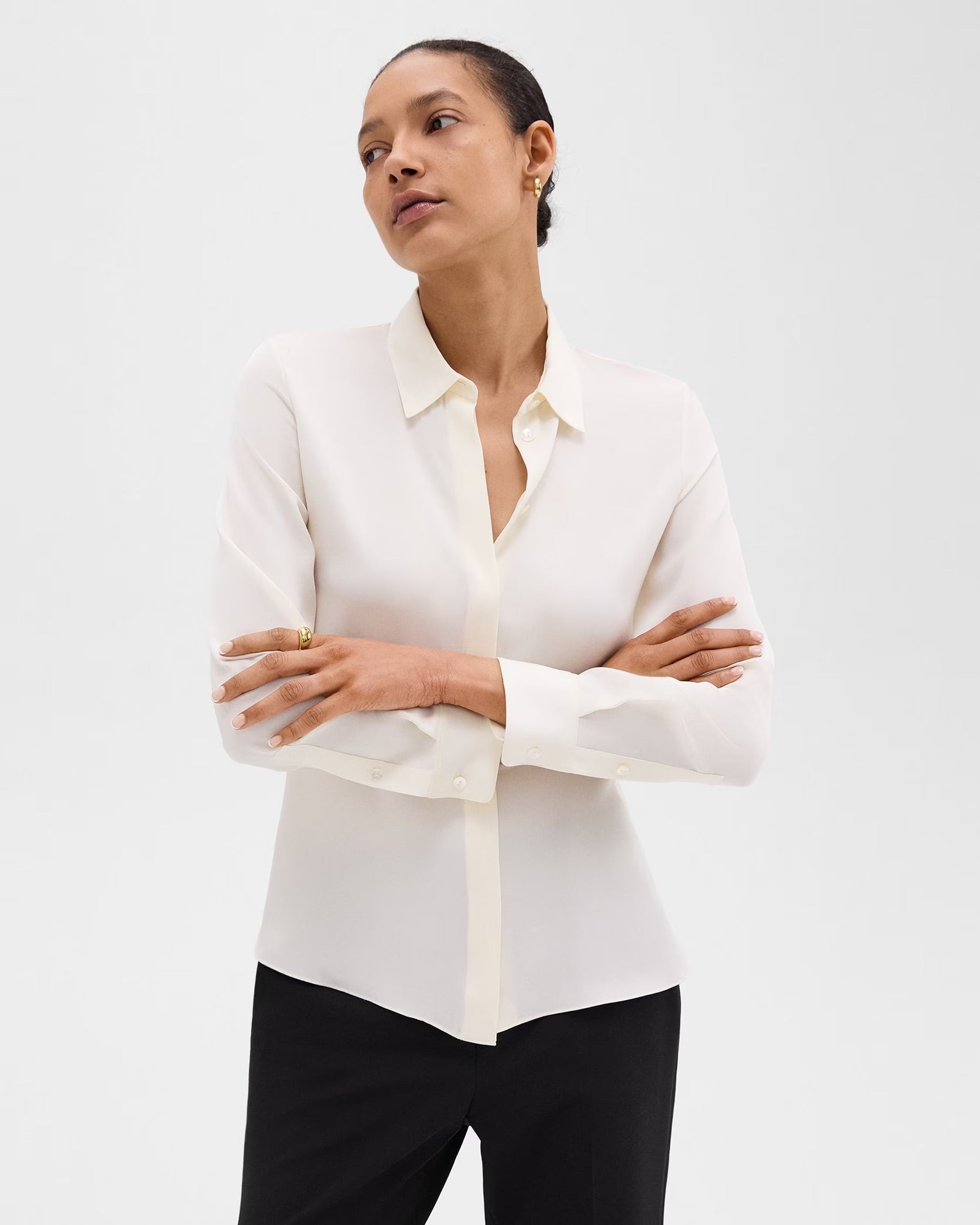 Theory　シルク100%　CLASSIC FITTED SHIRT Theory Classic Fitted Shirt | Neiman Marcus