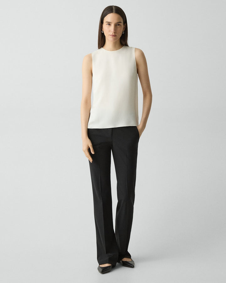 Shell Top in Silk Georgette