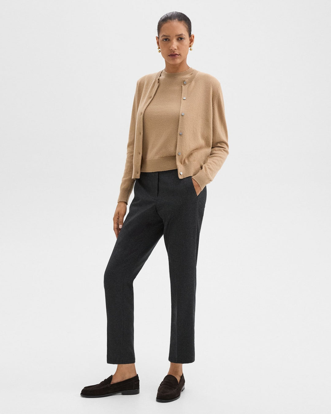 Treeca Pull-On Pant in Sleek Flannel