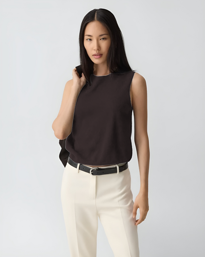 Sweater Shell in Cashmere - Cacao