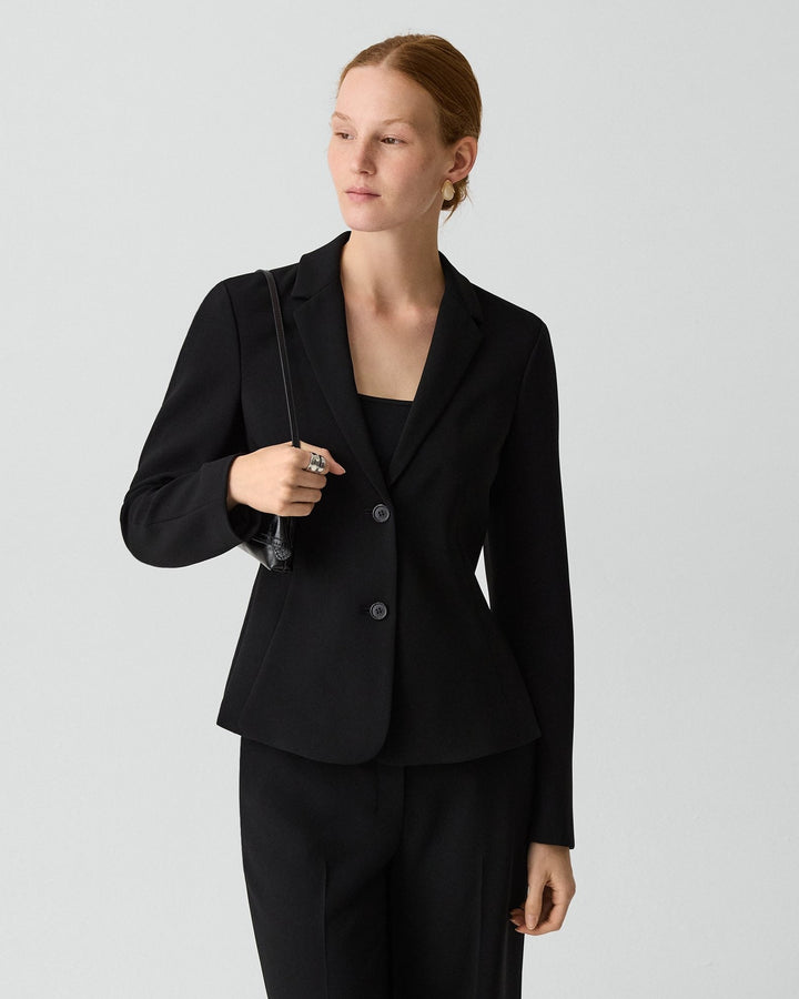 Fitted Blazer in Admiral Crepe