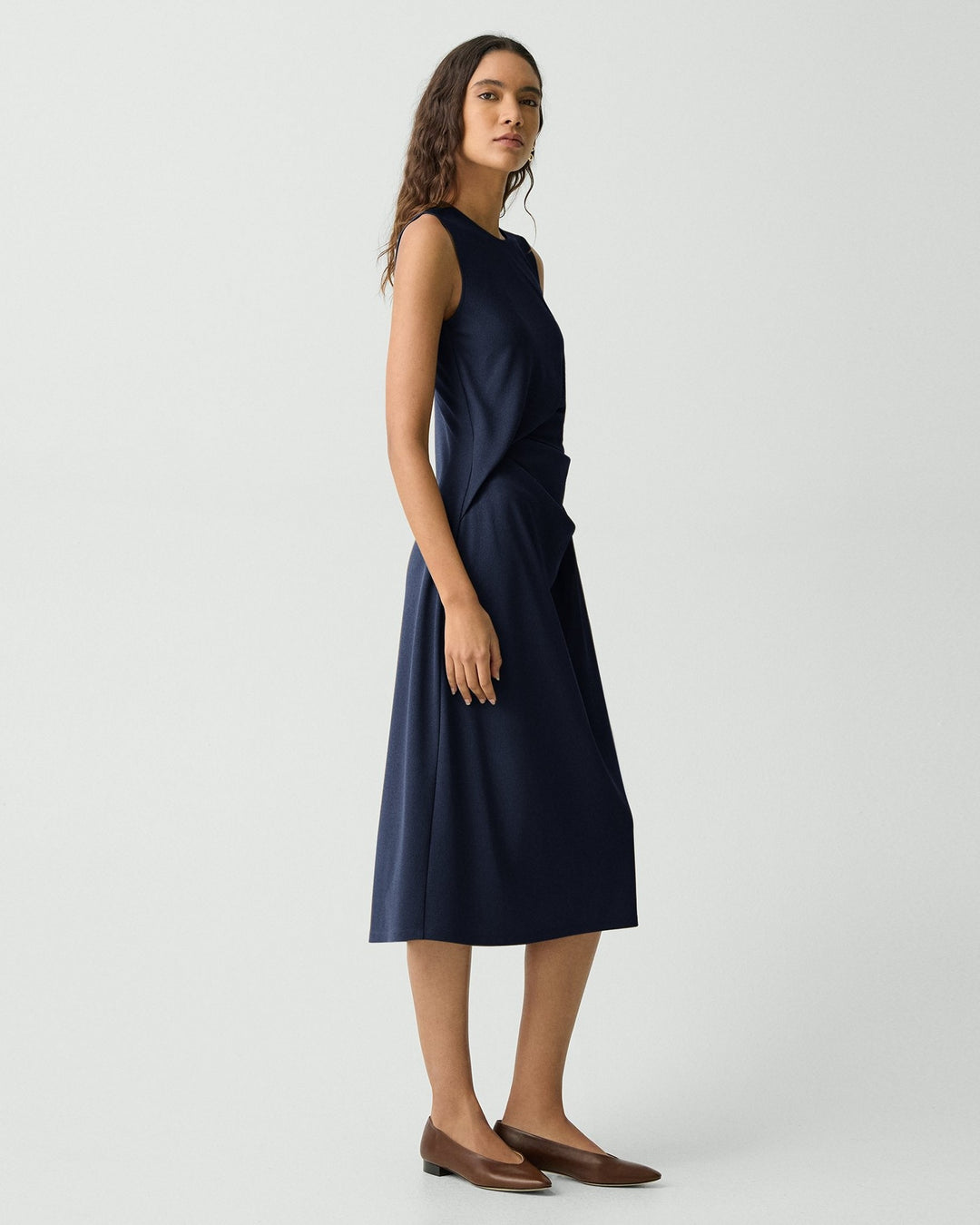 Drape Tuck Dress