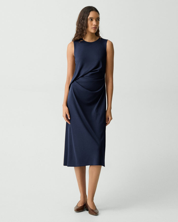 Drape Tuck Dress