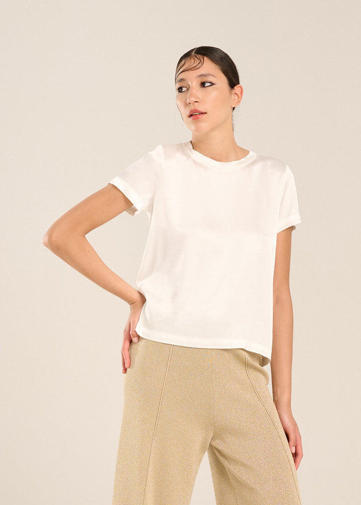 Short Sleeve Scoop Neck Shell