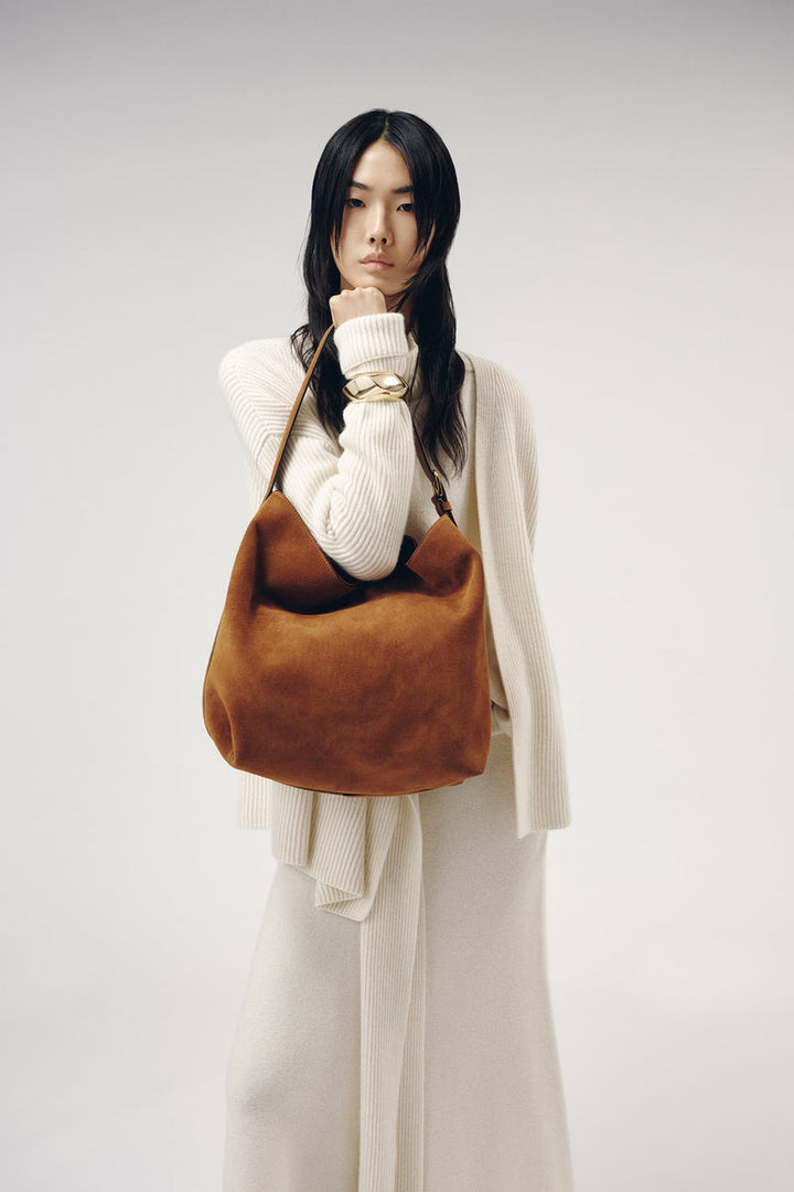 Kate Suede Shoulder Bag