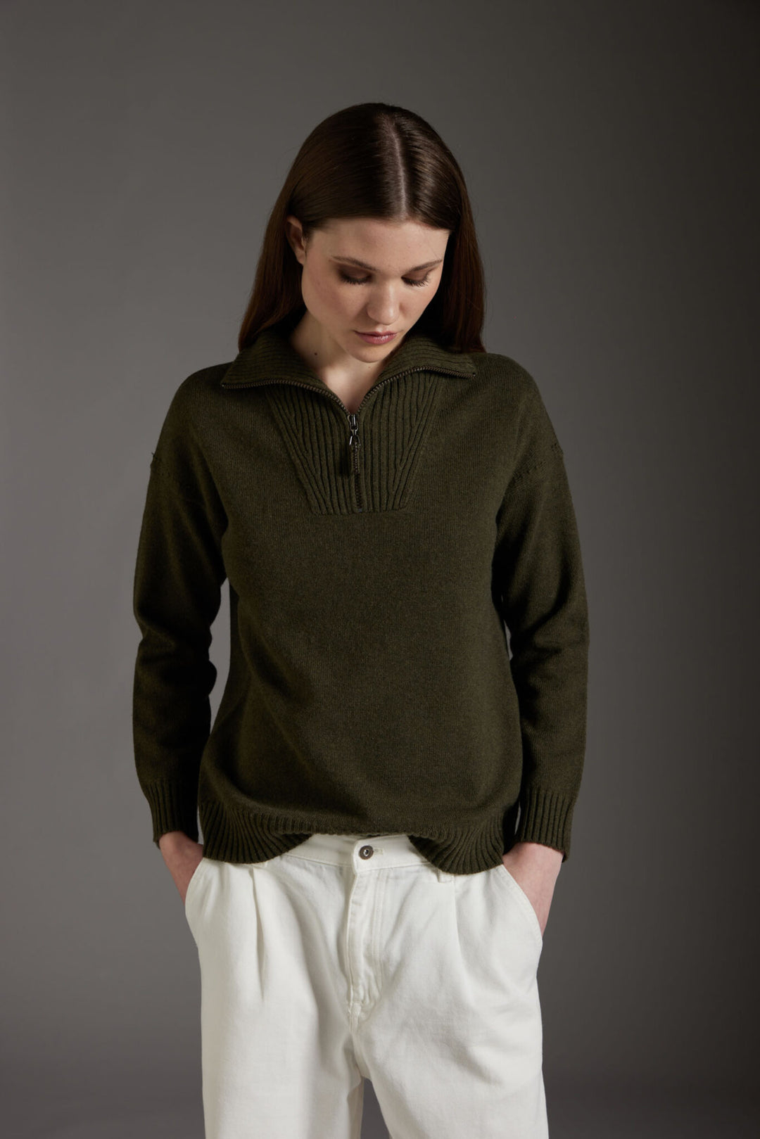 Zip Front Sweater