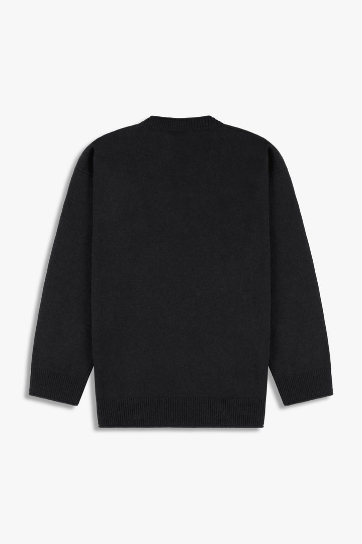 V-Neck Sweater in Wool and Cashmere
