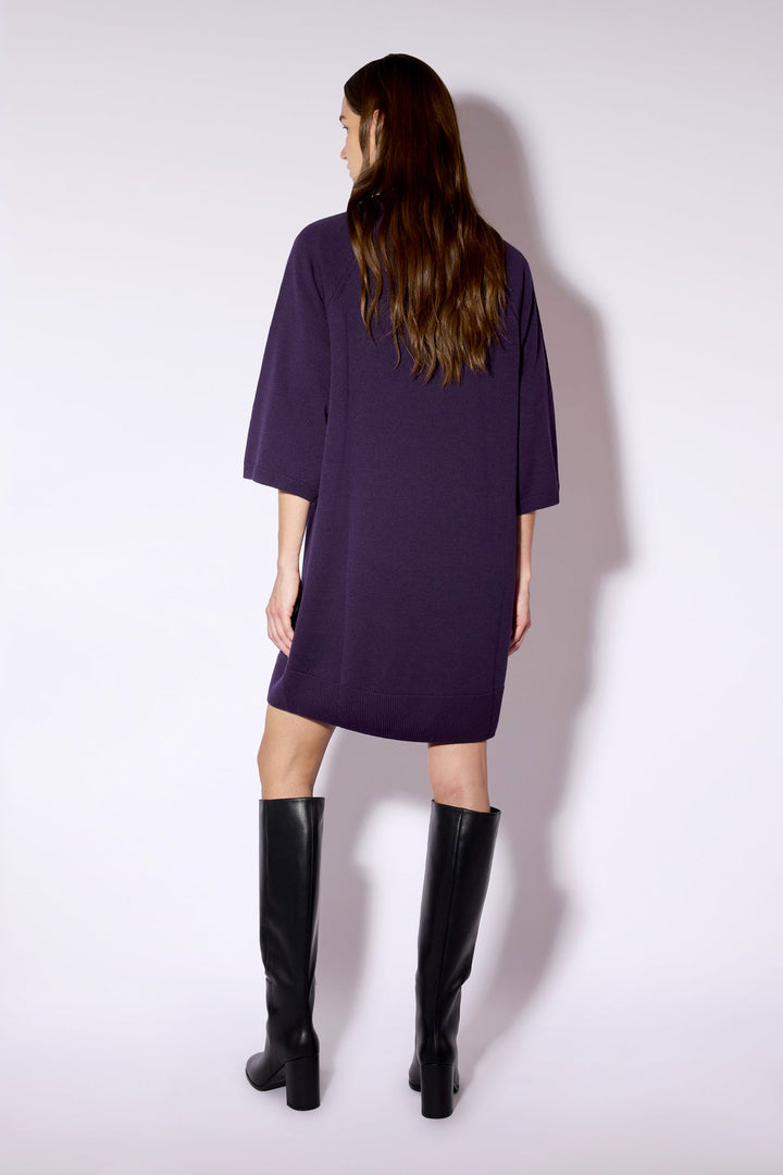 V Neck Sweater Dress