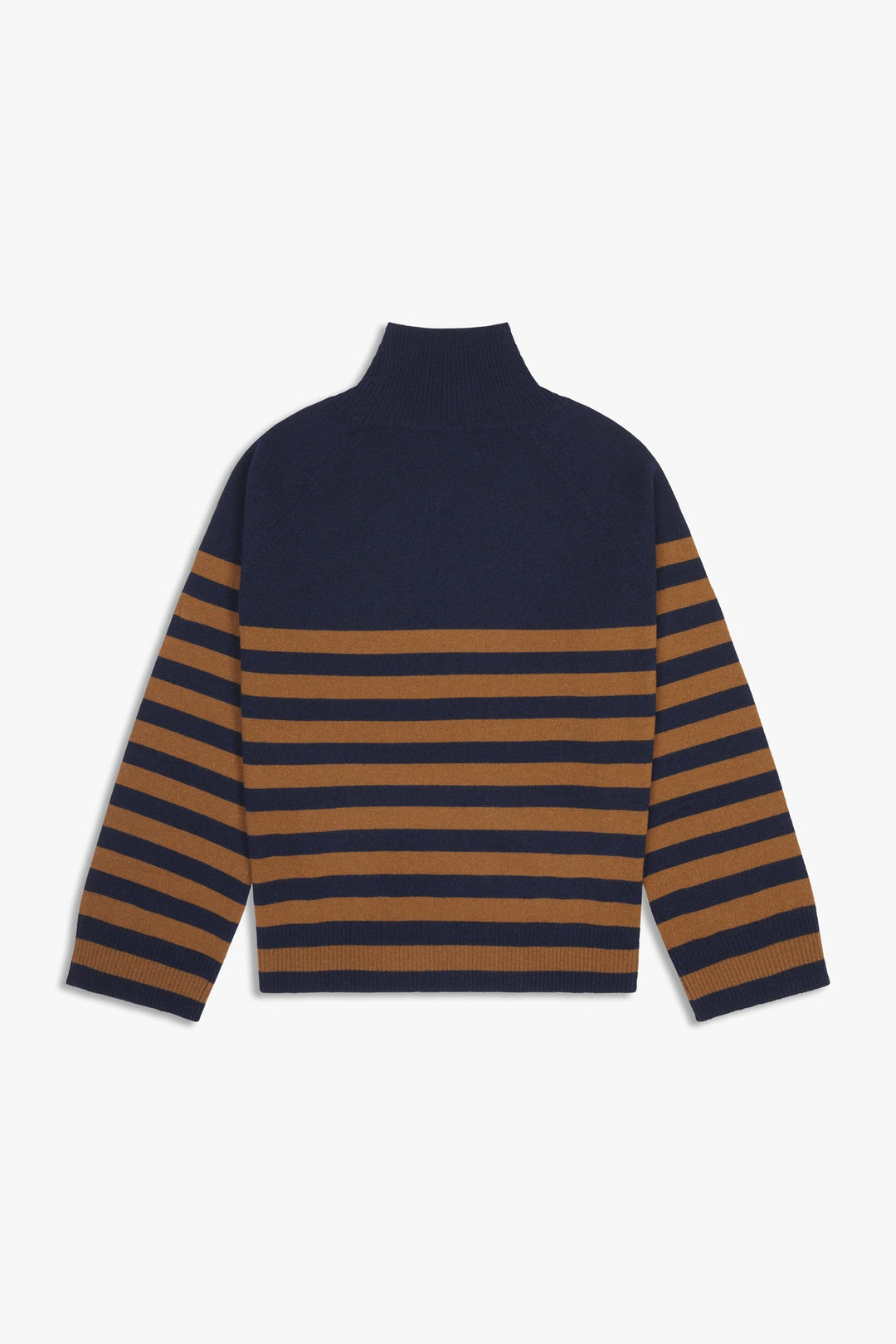 Striped Wool and Cashmere Turtleneck Sweater