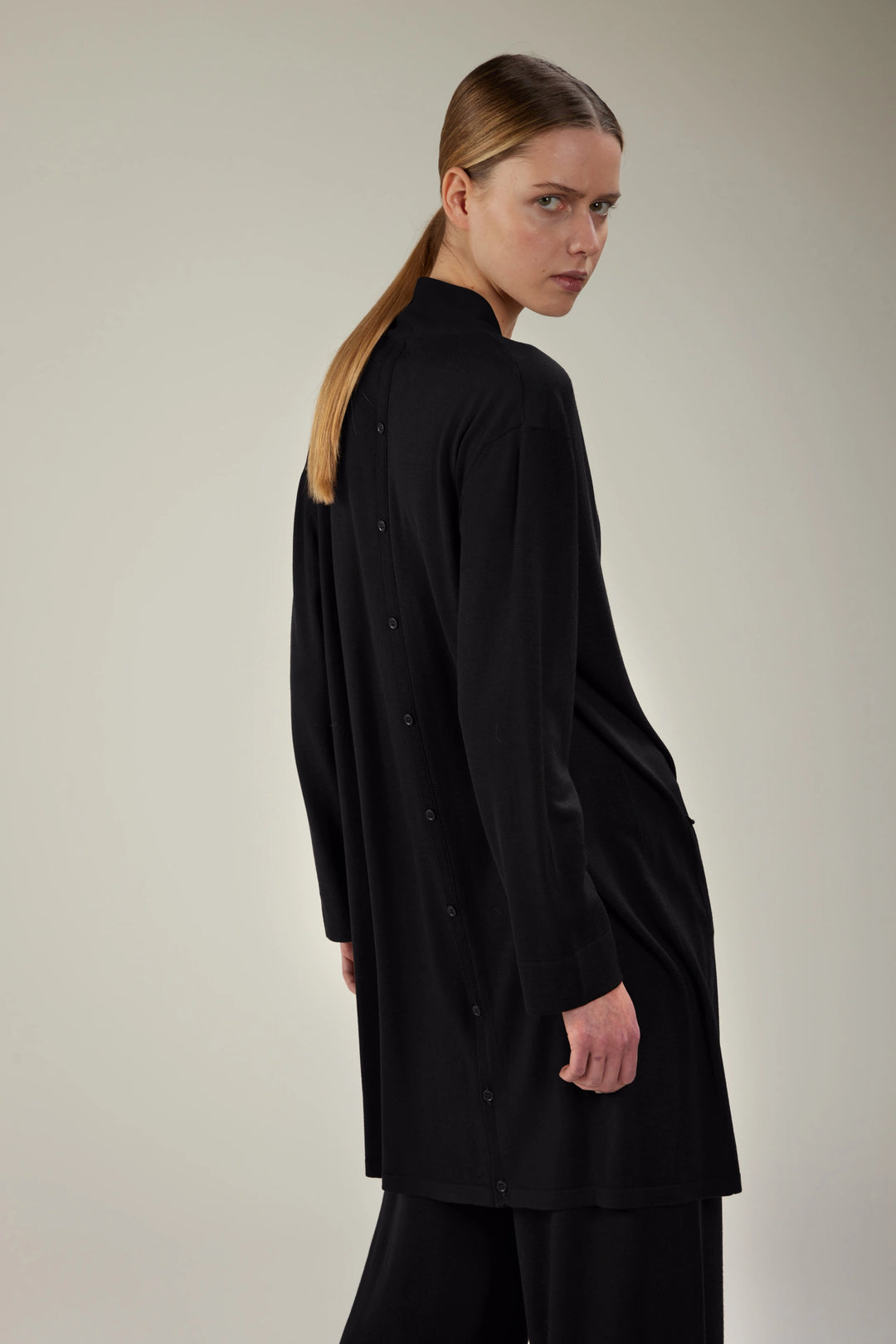 Merino Cardigan - Nero