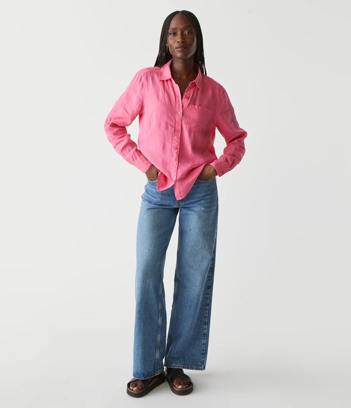 Spencer Linen Button Down Top