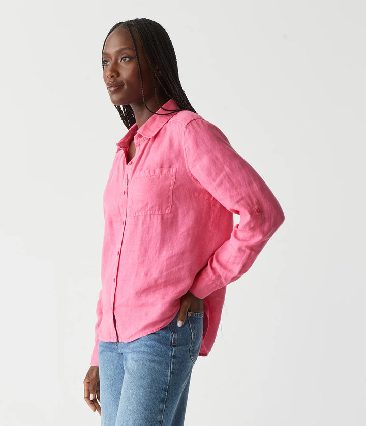 Spencer Linen Button Down Top