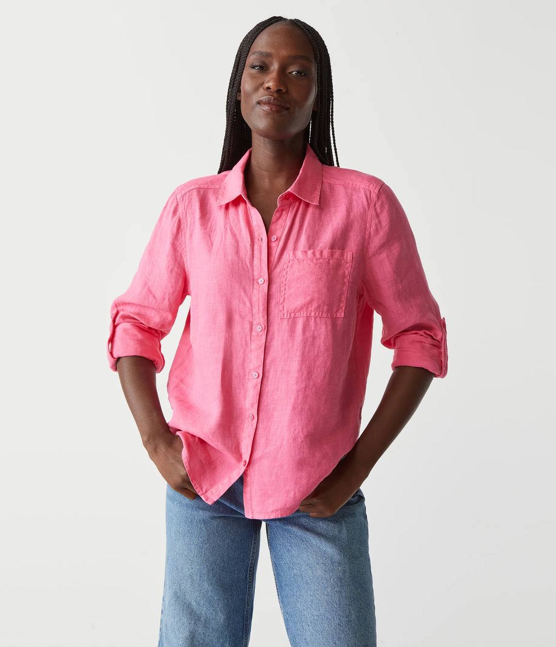 Spencer Linen Button Down Top