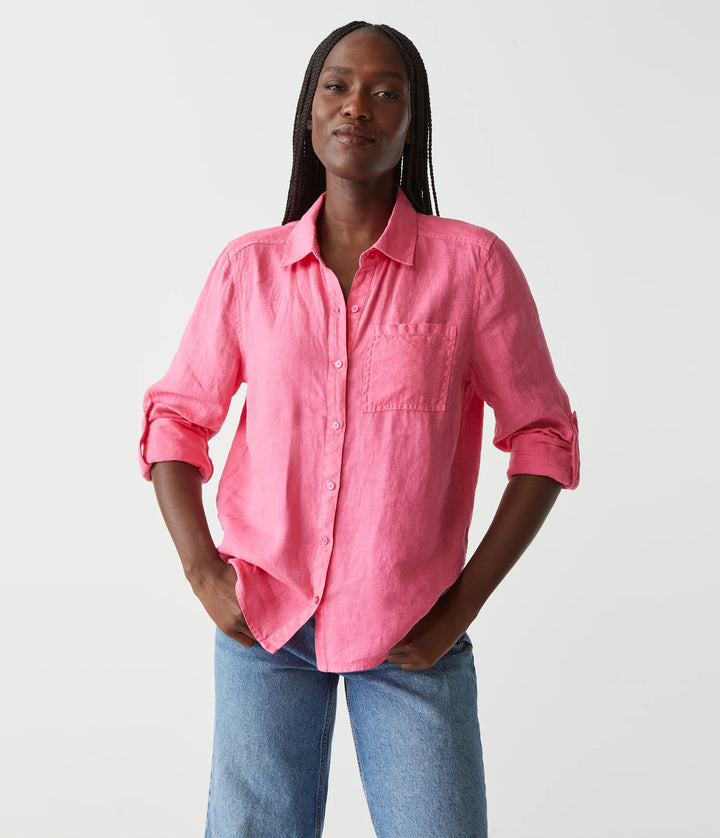 Spencer Linen Button Down Top