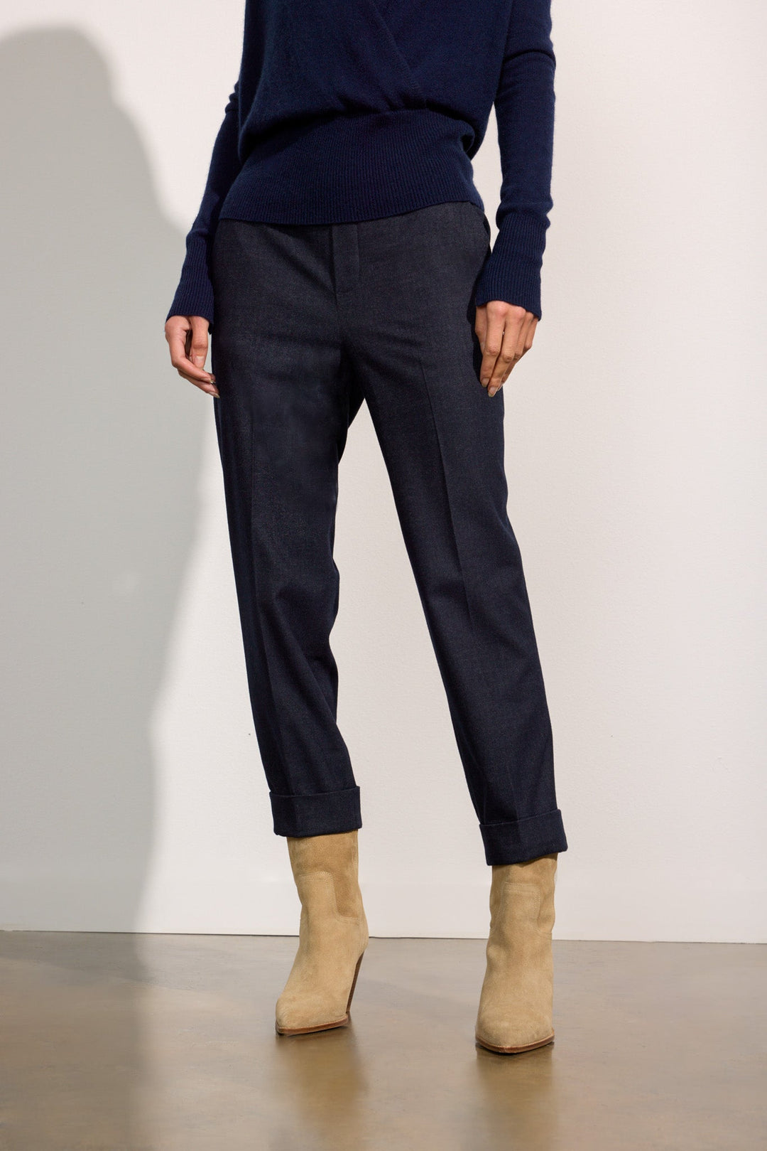 The Westport Brushed Pant in Navy