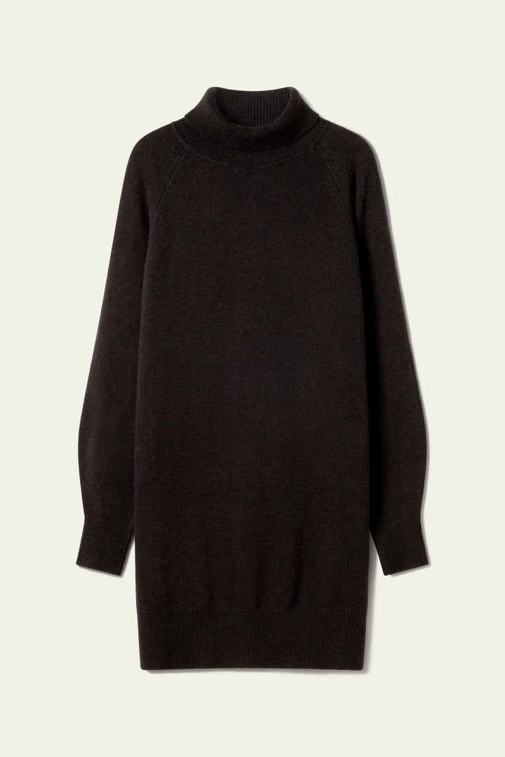Wool-Cashmere Turtleneck Sweater Dress