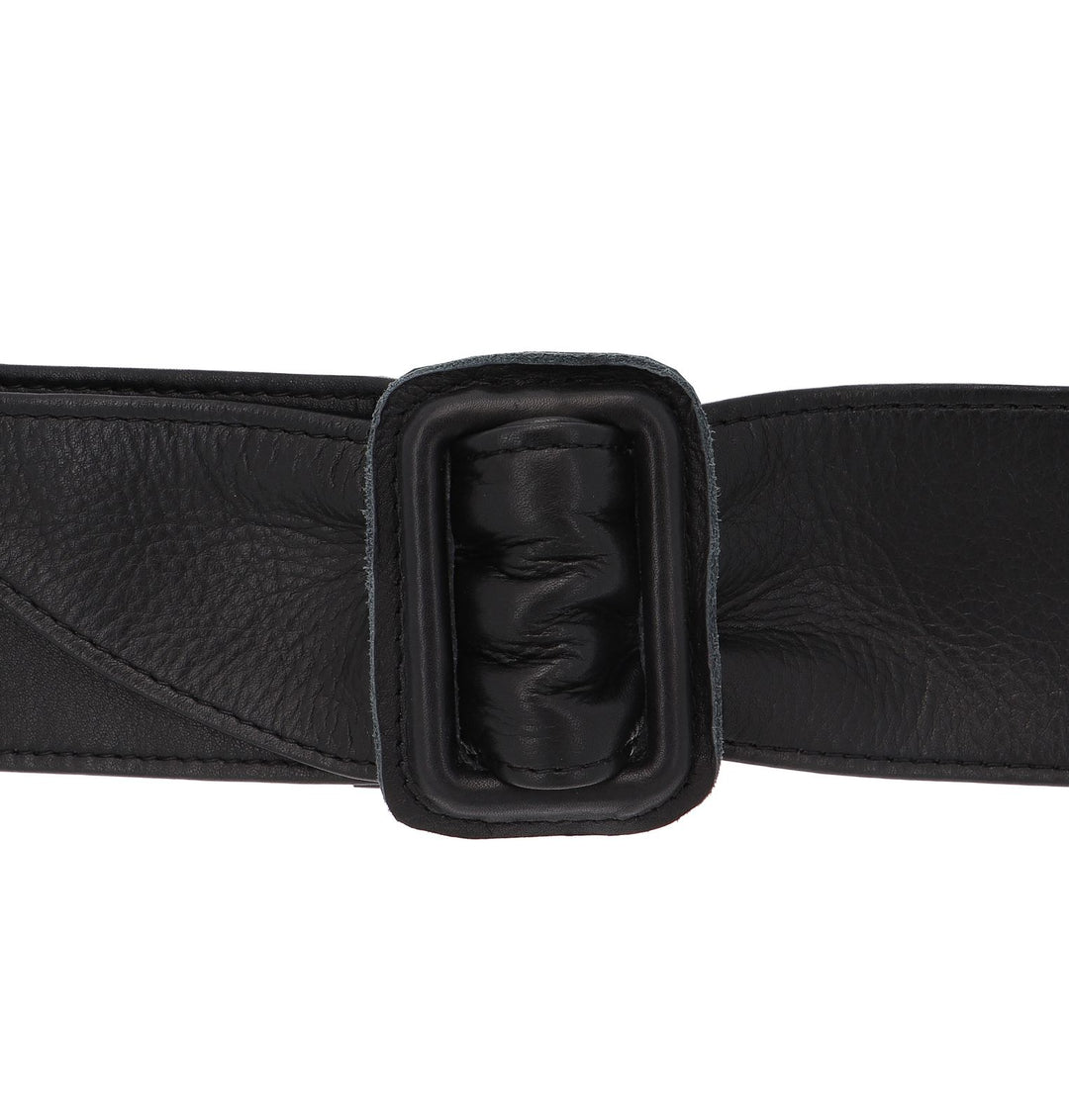 Wrap Belt With Buckle - Black