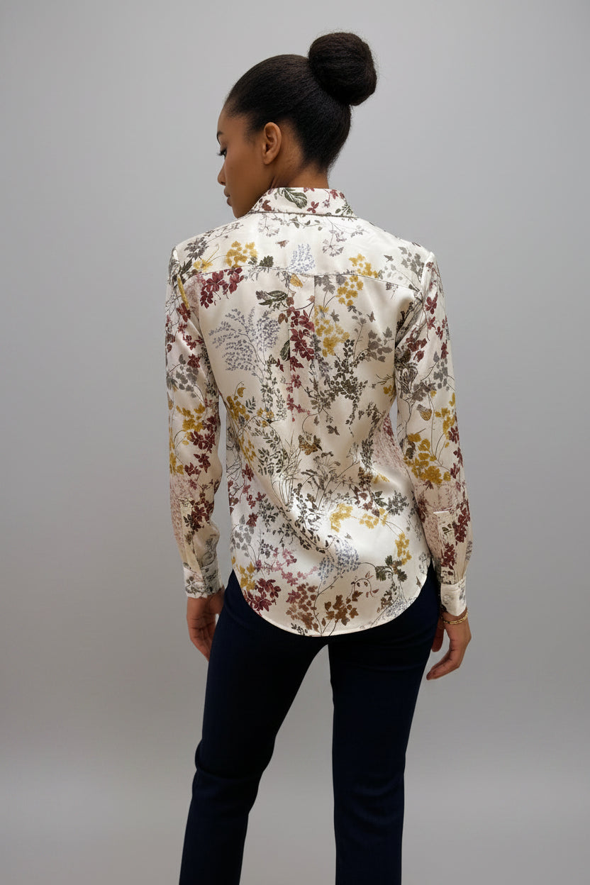 Yuppy RB Floral Silk Shirt