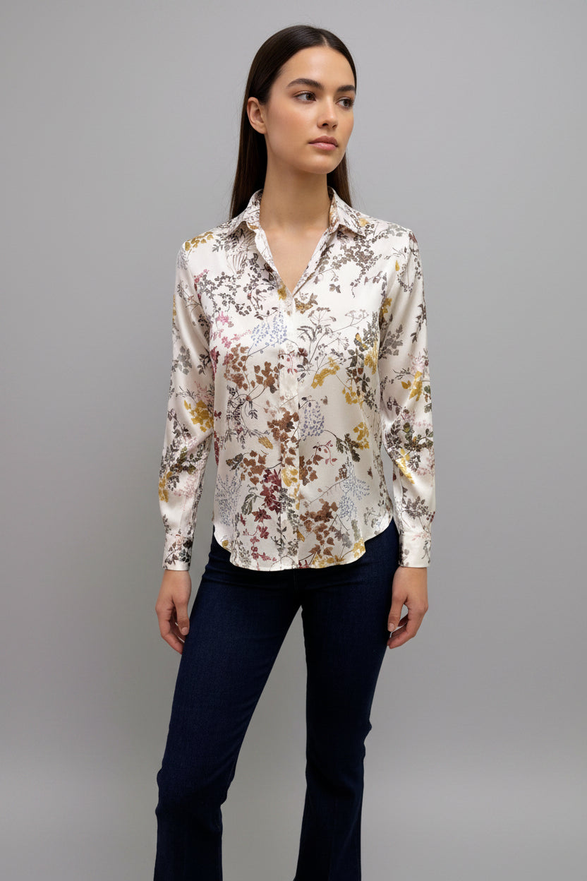 Yuppy RB Floral Silk Shirt