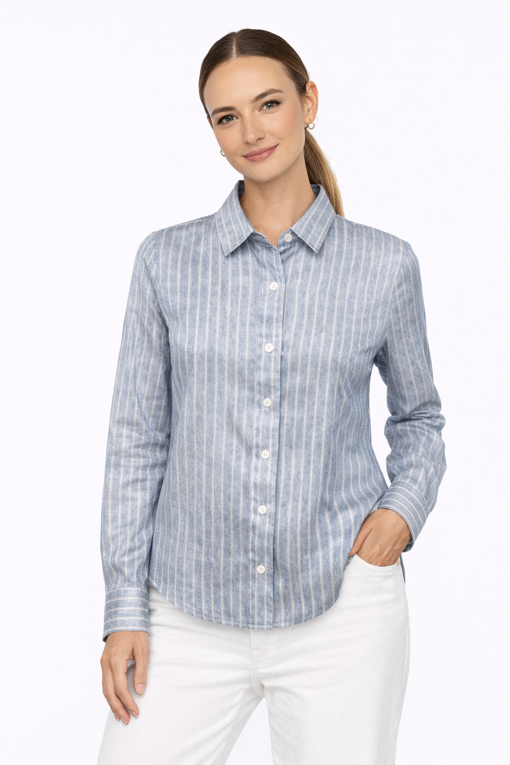 Yuppy Rr Stripe Silk Shirt